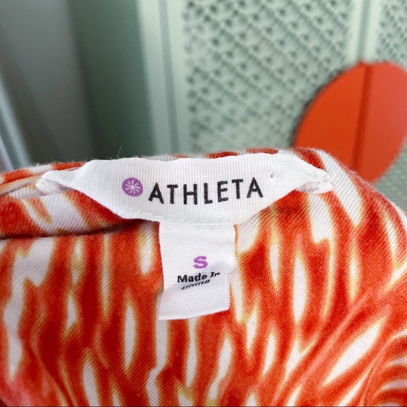 Athleta Dreamin Dress - Starfish Orange Reef Print - Picture 5 of 8